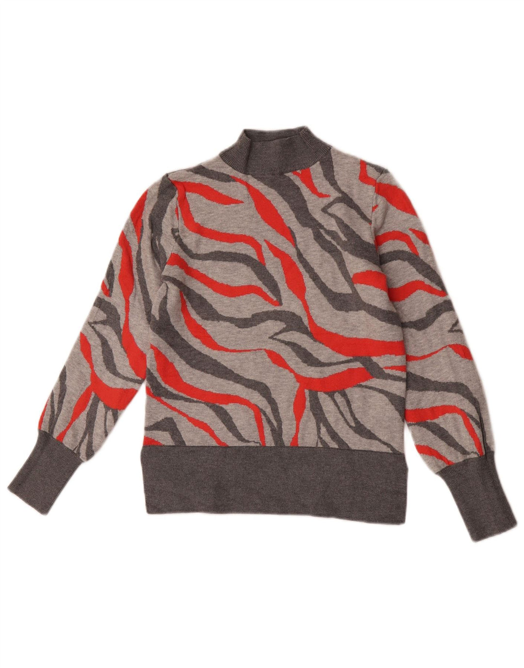 Marks & Spencer Damski sweter z golfem UK 8, mały, szary