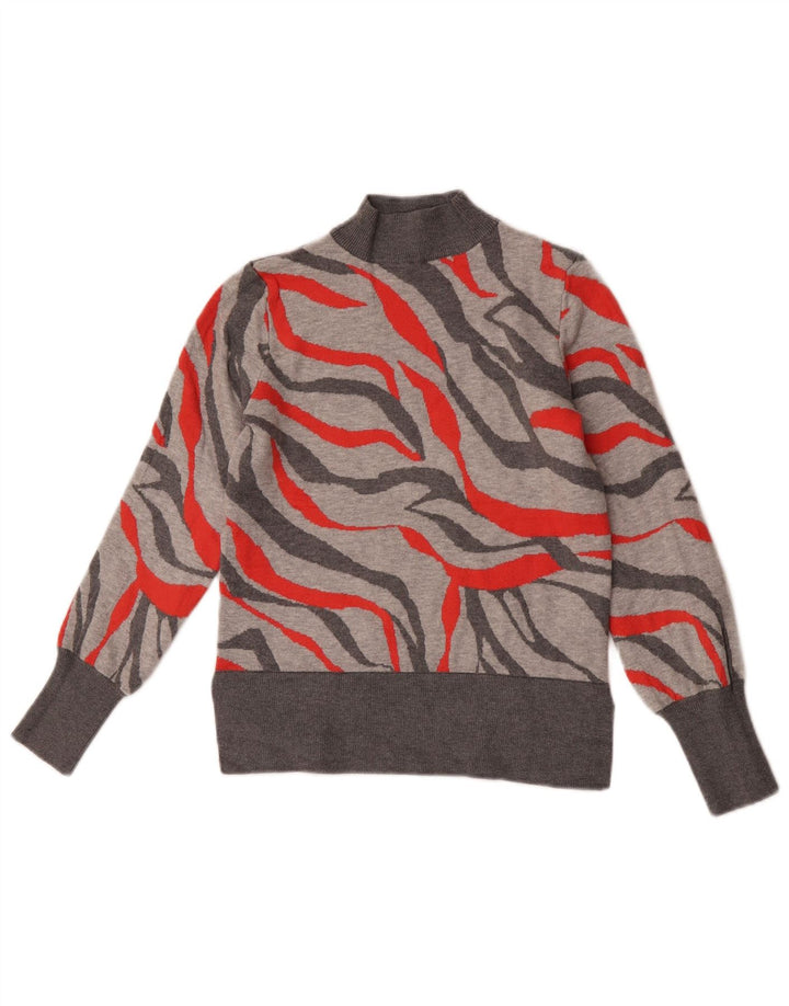 Marks & Spencer Damski sweter z golfem UK 8, mały, szary