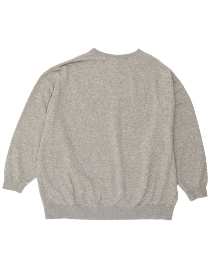 Męska bluza z grafiką o luźnym kroju Nike, mała, szara, nakrapiana bawełna