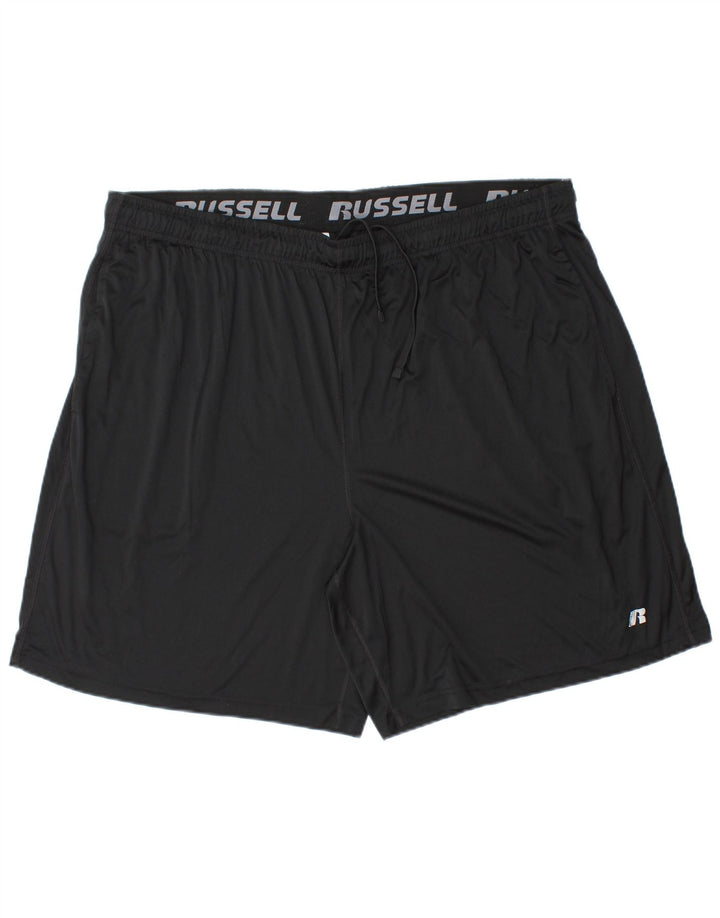 Męskie spodenki sportowe RUSSELL ATHLETIC Dri-Power 2XL, czarny poliester