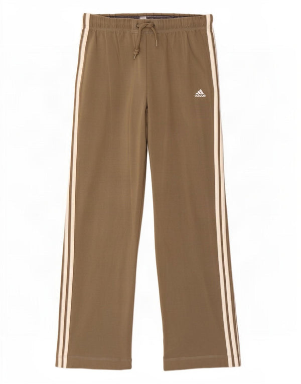 Damskie spodnie dresowe Adidas UK 12 Medium Khaki Cotton