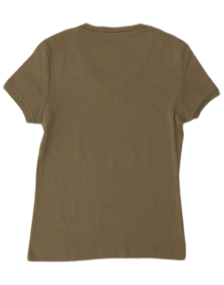 T-shirt damski Invicta Top UK 8, mały, bawełniany khaki