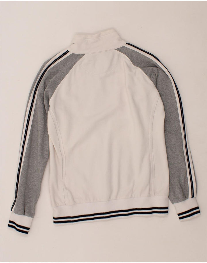 CHAMPION Womens Tracksuit Top Jacket UK 14 Medium White Colourblock Vintage Champion and Second-Hand Champion from Messina Hembry 