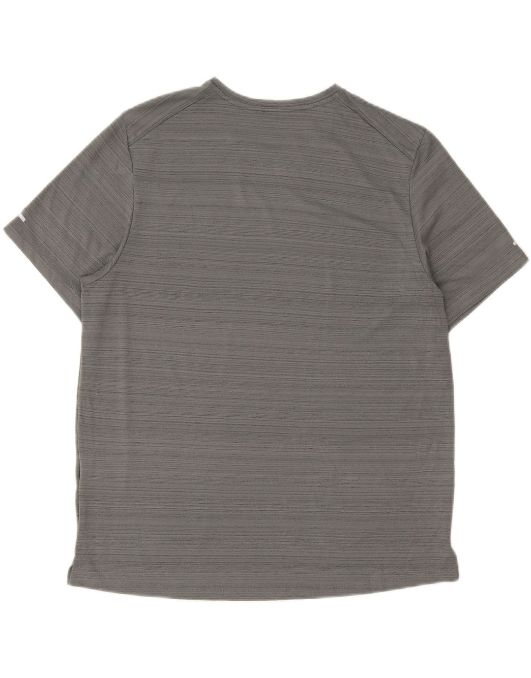 Męski T-shirt Nike Dri Fit, duży, szary, poliestrowy w prążki