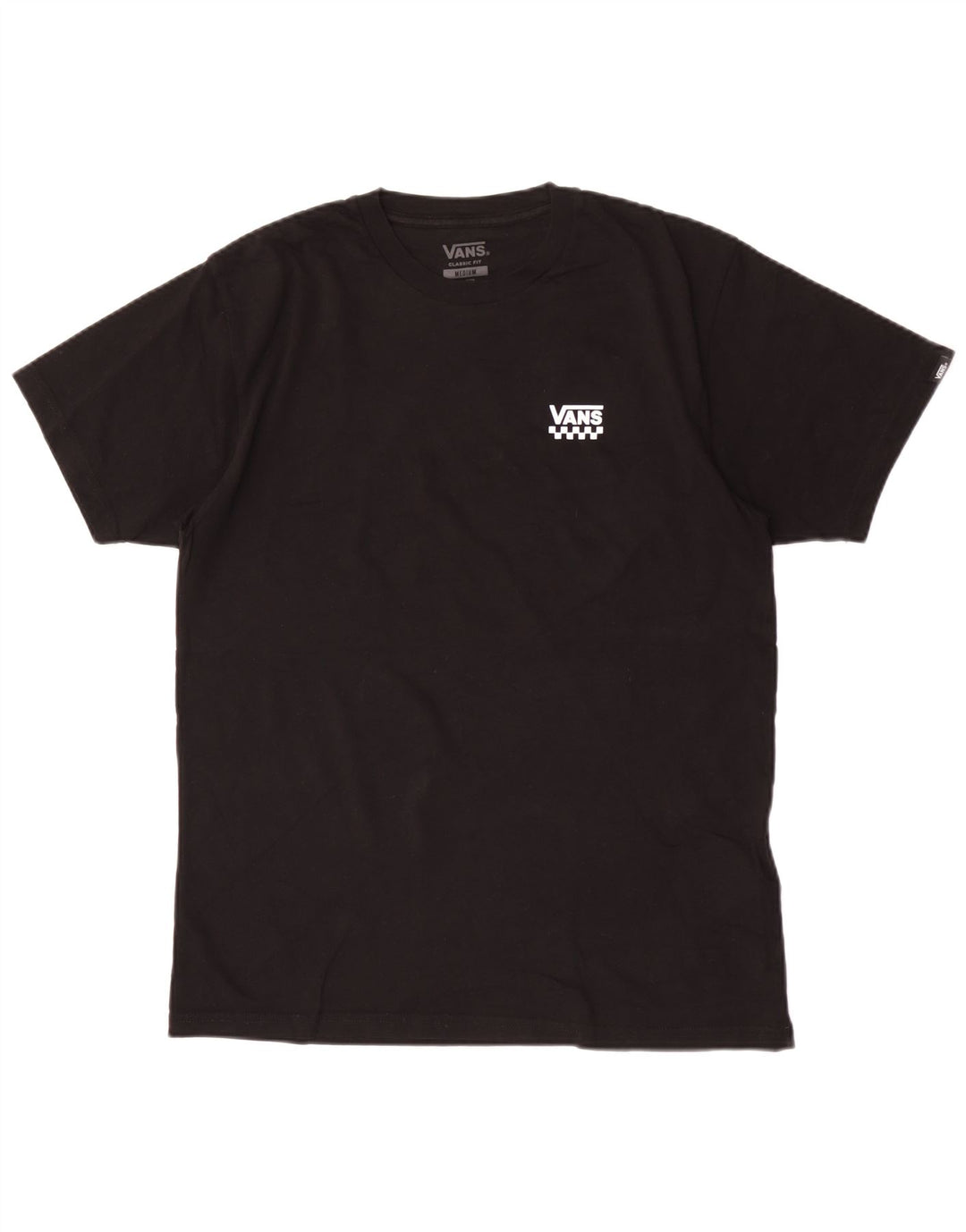 Męski T-shirt Vans o klasycznym kroju, średni czarny, bawełniany
