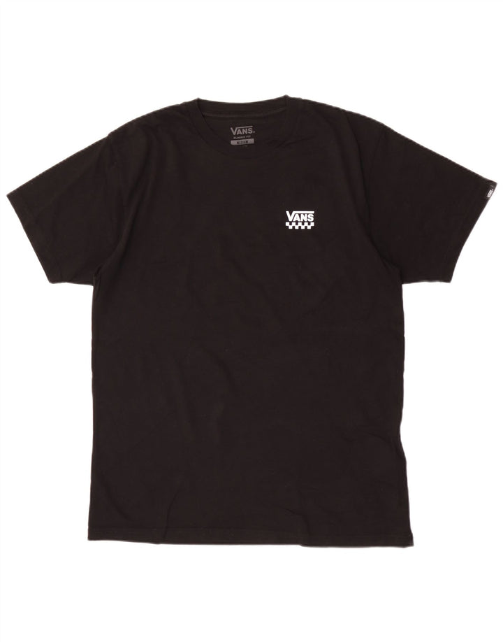 Męski T-shirt Vans o klasycznym kroju, średni czarny, bawełniany