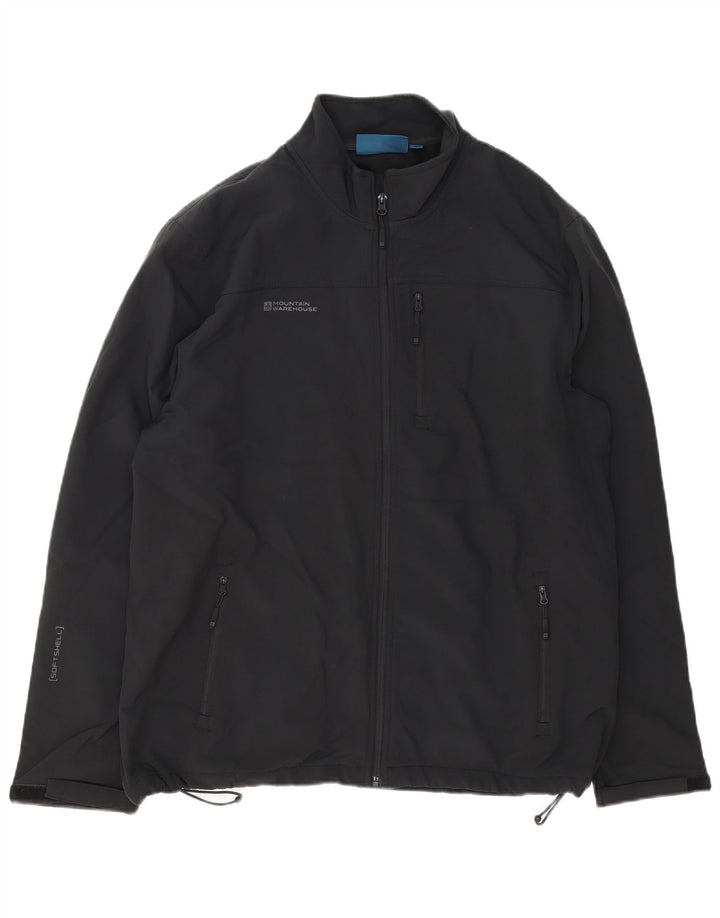 Męska kurtka wiatrówka MOUNTAIN WAREHOUSE UK 44 2XL Czarny poliester