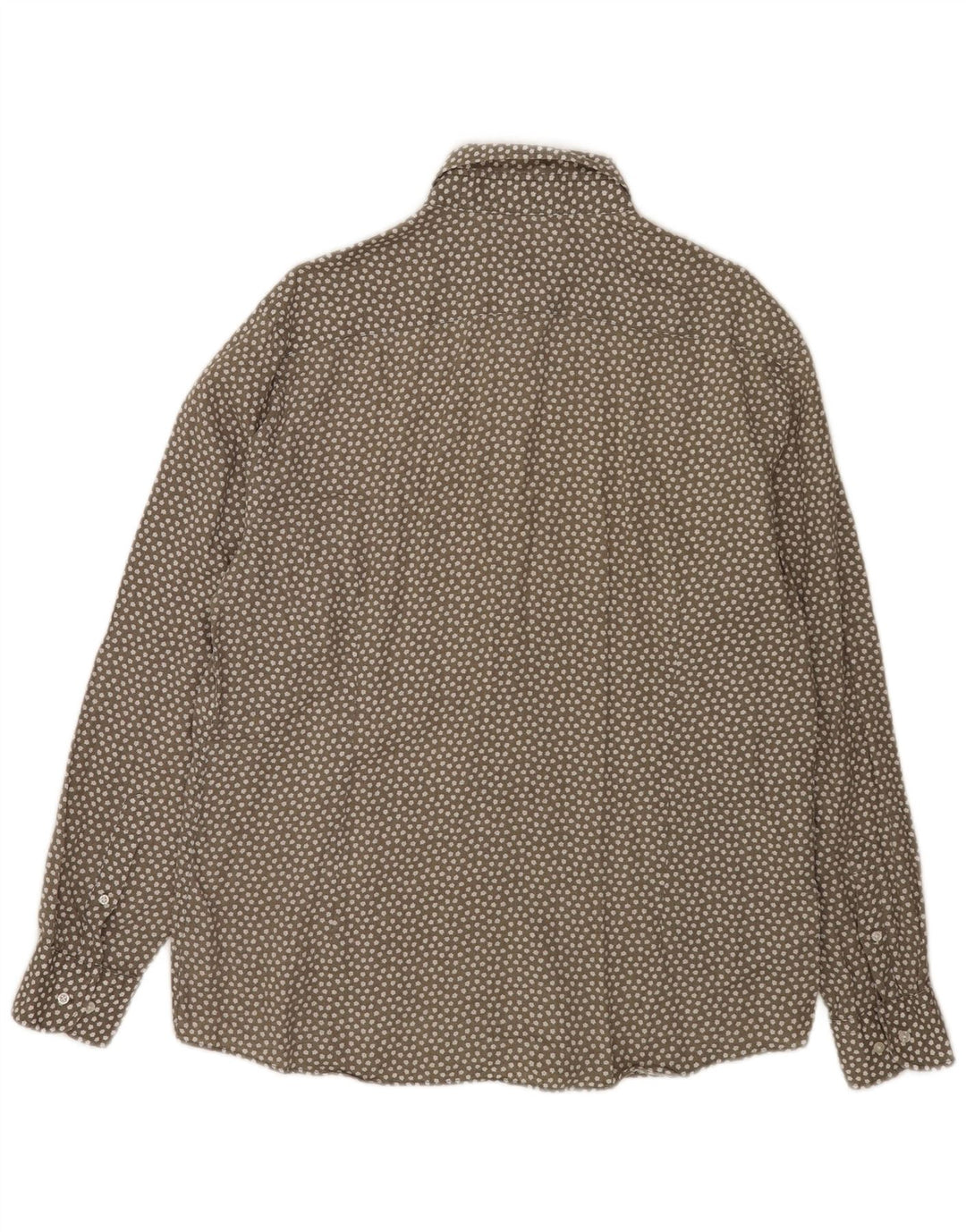 Koszula męska Massimo Dutti XL, szara, lniana w kwiaty