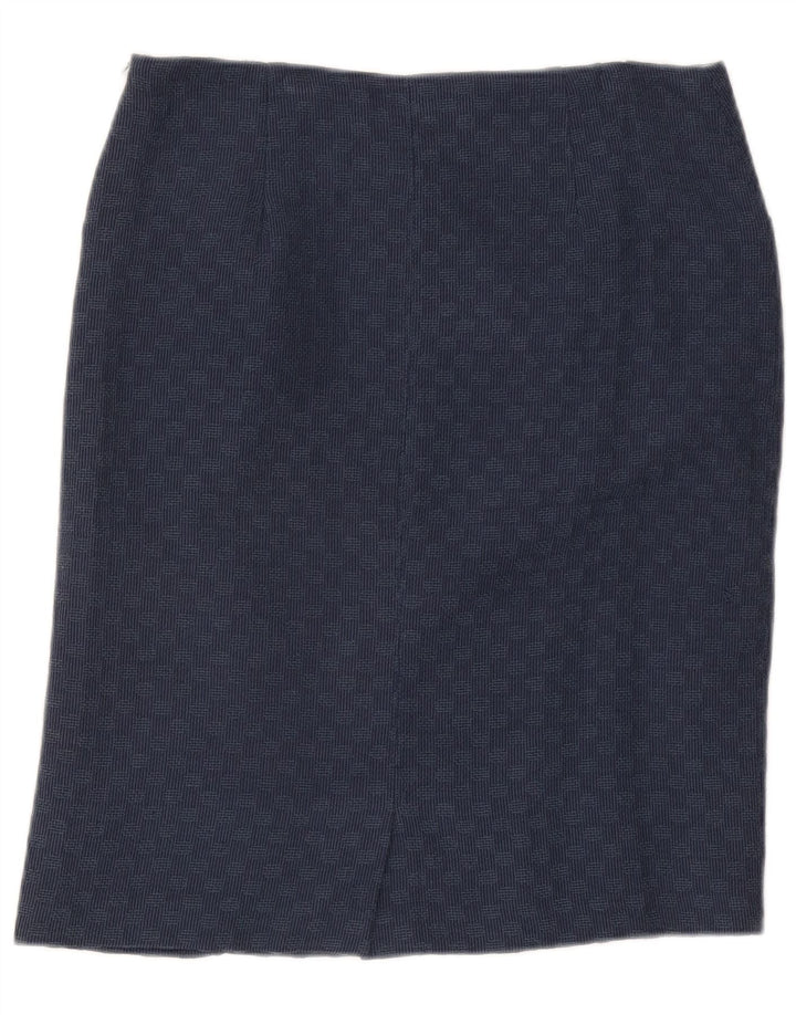 Spódnica damska White Stuff UK 12 Medium W32 Granatowa geometryczna