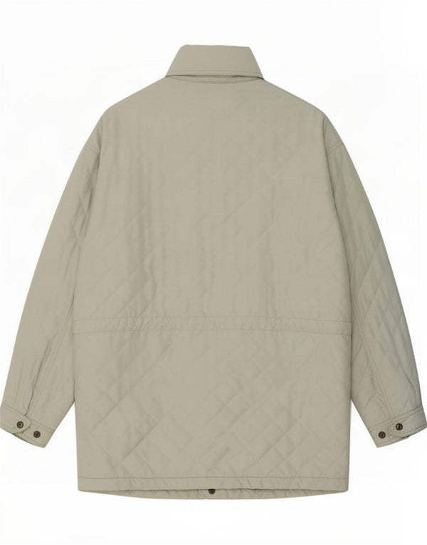 Think Różowa męska pikowana kurtka UK 42 XL, szara