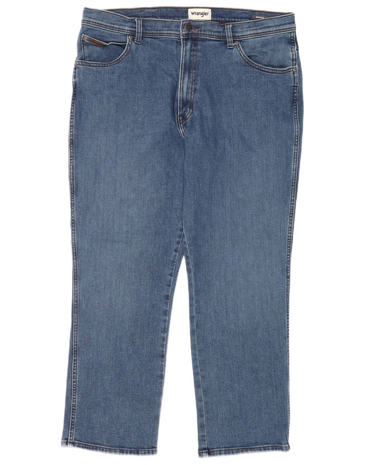 Męskie jeansy Wrangler Texas Straight W38 L30 Niebieskie bawełniane