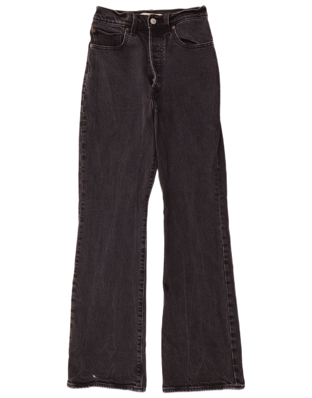 Damskie jeansy Levi's Bootcut z wysokim stanem W27 L31 Szara bawełna