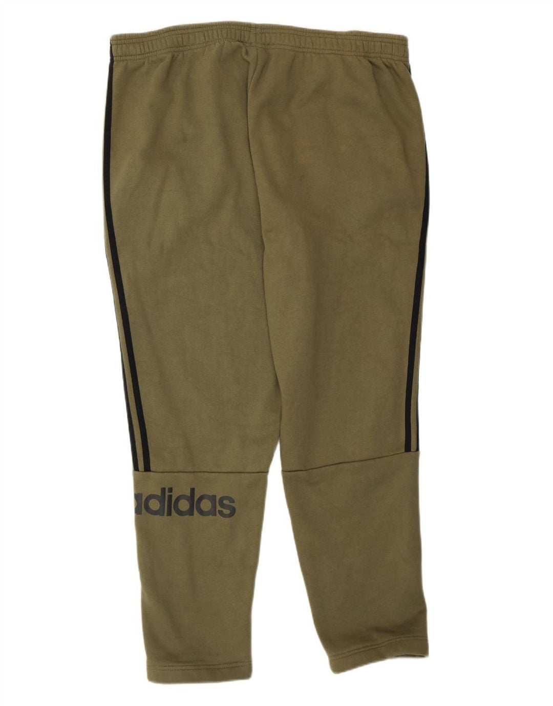 Męskie spodnie dresowe Adidas z grafiką 2XL, bawełna khaki