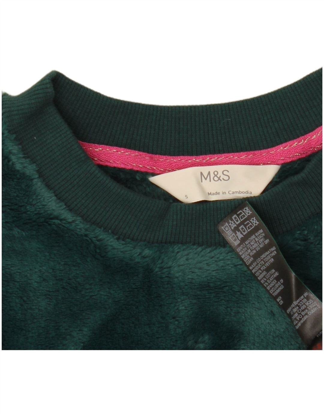 Marks & Spencer Damska bluza oversize typu Crop, UK 10, mała, zielona