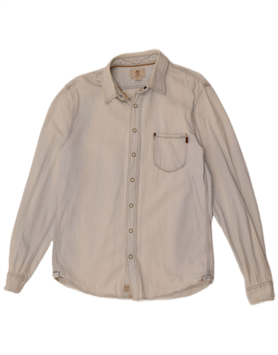 Męska koszula dżinsowa Timberland Slim Fit, średnioniebieska, bawełniana