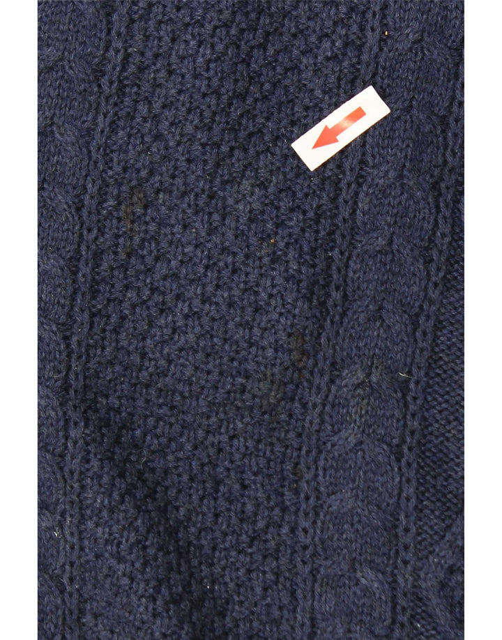 Męski sweter z okrągłym dekoltem Levi's XL, granatowy, bawełniany