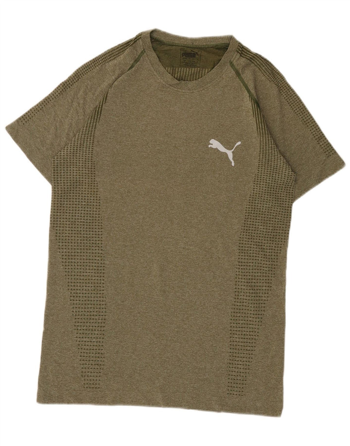 Męski t-shirt Puma Top, mały, khaki