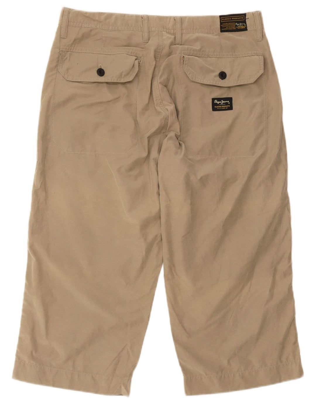 Męskie bermudy PEPE Jeans Cargo W34, duże, beżowe, bawełniane