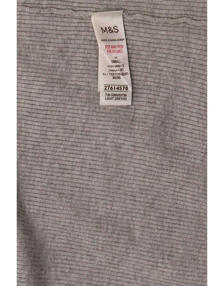 Marks & Spencer Damski sweter oversize UK 10 Small, szara wiskoza