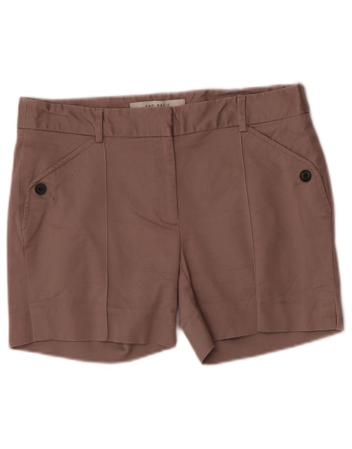 Damskie spodenki codzienne Zara, średnie W28, brązowa bawełna