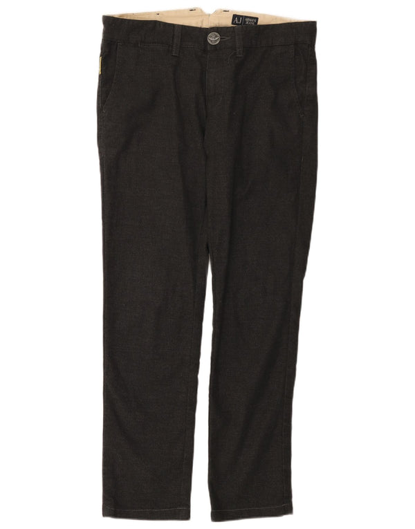 Spodnie damskie Armani Slim Chino EU 46 XL W32 L29 Szara bawełna