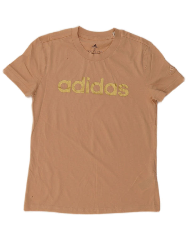 Damska koszulka graficzna Adidas Top UK 8/10 Small Beige