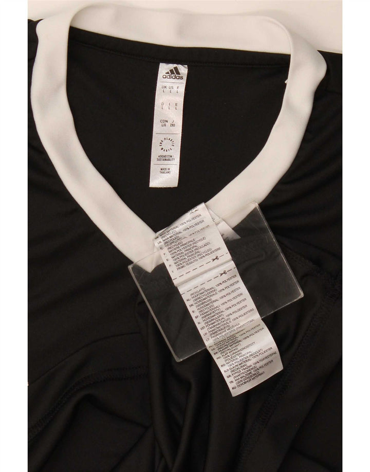 Męska koszulka Adidas Aeroready Top, duża, czarna, z poliestru
