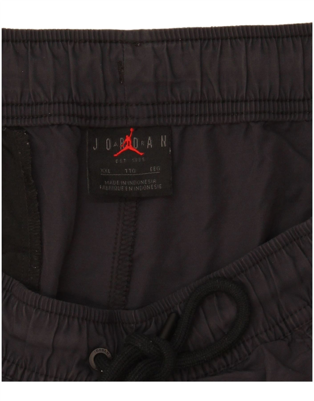 JORDAN Mens Sport Shorts 2XL  Navy Blue Polyester