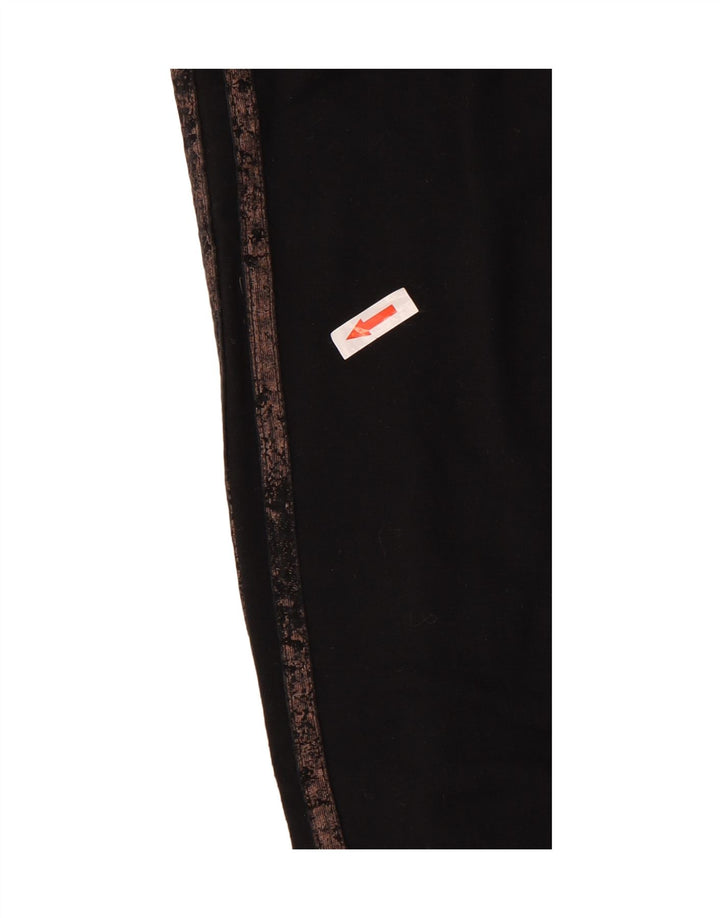 Legginsy damskie Adidas UK 10, małe, czarne, poliestrowe
