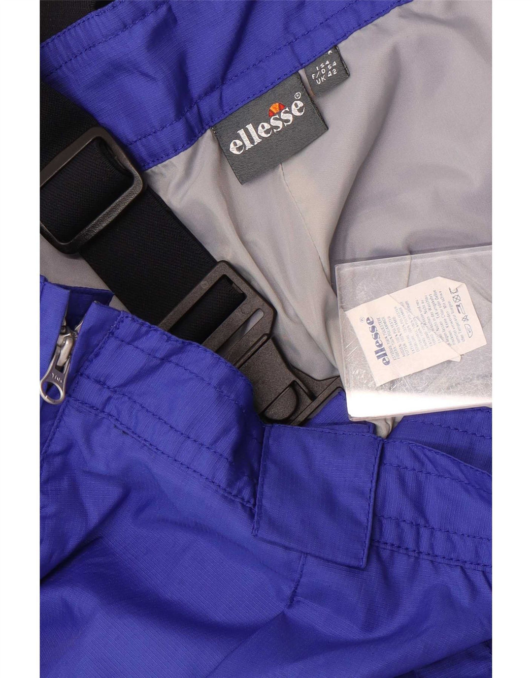 Męskie spodnie narciarskie Ellesse ogrodniczki 2XL Niebieski poliester z blokami kolorów