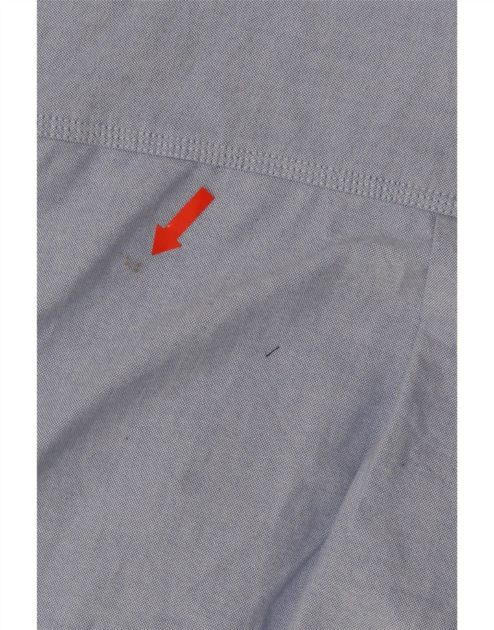 Damska długa koszula oversize Zara UK 14, średnia niebieska, bawełniana
