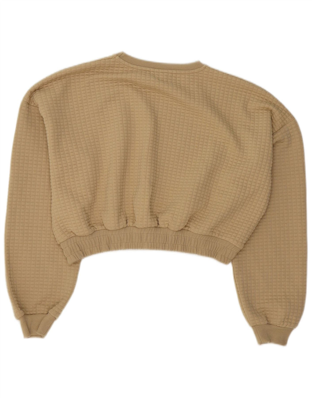 Damski sweter typu Crop Topshop UK 14, duży, beżowy, poliester