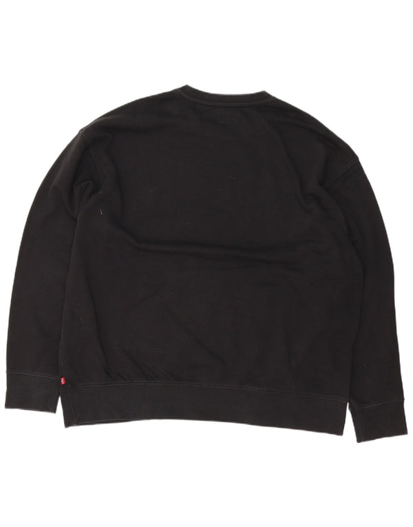 Męska bluza Levi's o swobodnym kroju z grafiką XL, czarna, bawełniana