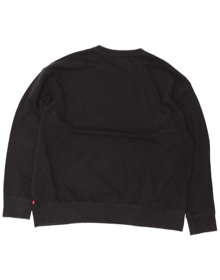 Męska bluza Levi's o swobodnym kroju z grafiką XL, czarna, bawełniana