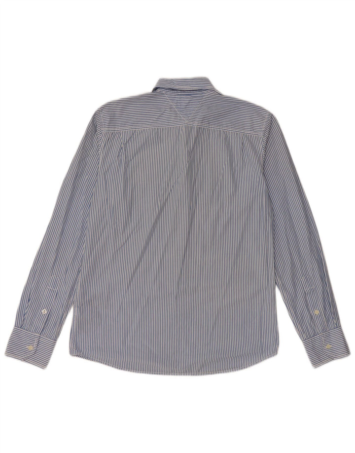 TOMMY HILFIGER Męska koszula o dopasowanym kroju, bawełniana w średnie niebieskie paski