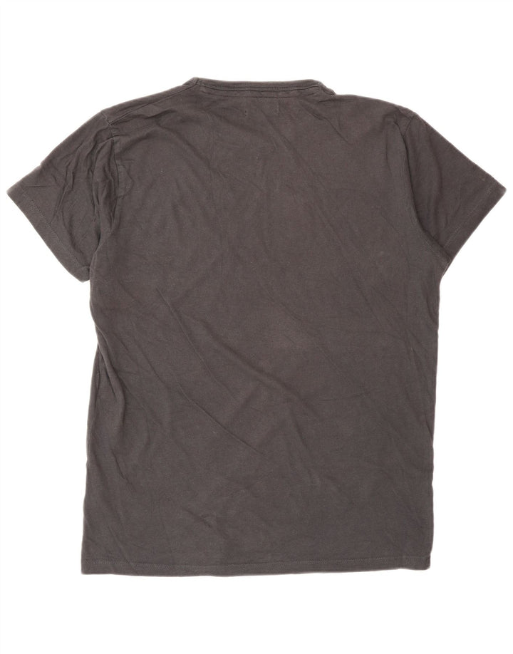 Męski T-shirt z grafiką Jack & Jones, średnioszary, bawełniany