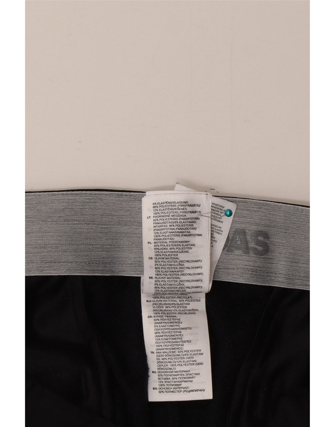 Męskie spodnie Chino Adidas Slim W34 L32 Czarny poliester