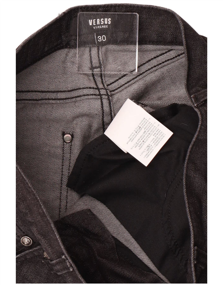 Damskie jeansy Skinny Versus Versace W30 L32 Czarne bawełniane