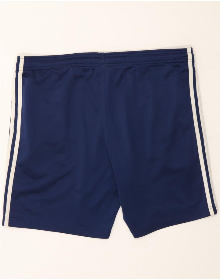ADIDAS Mens Sport Shorts Large  Navy Blue Polyester Vintage Adidas and Second-Hand Adidas from Messina Hembry 