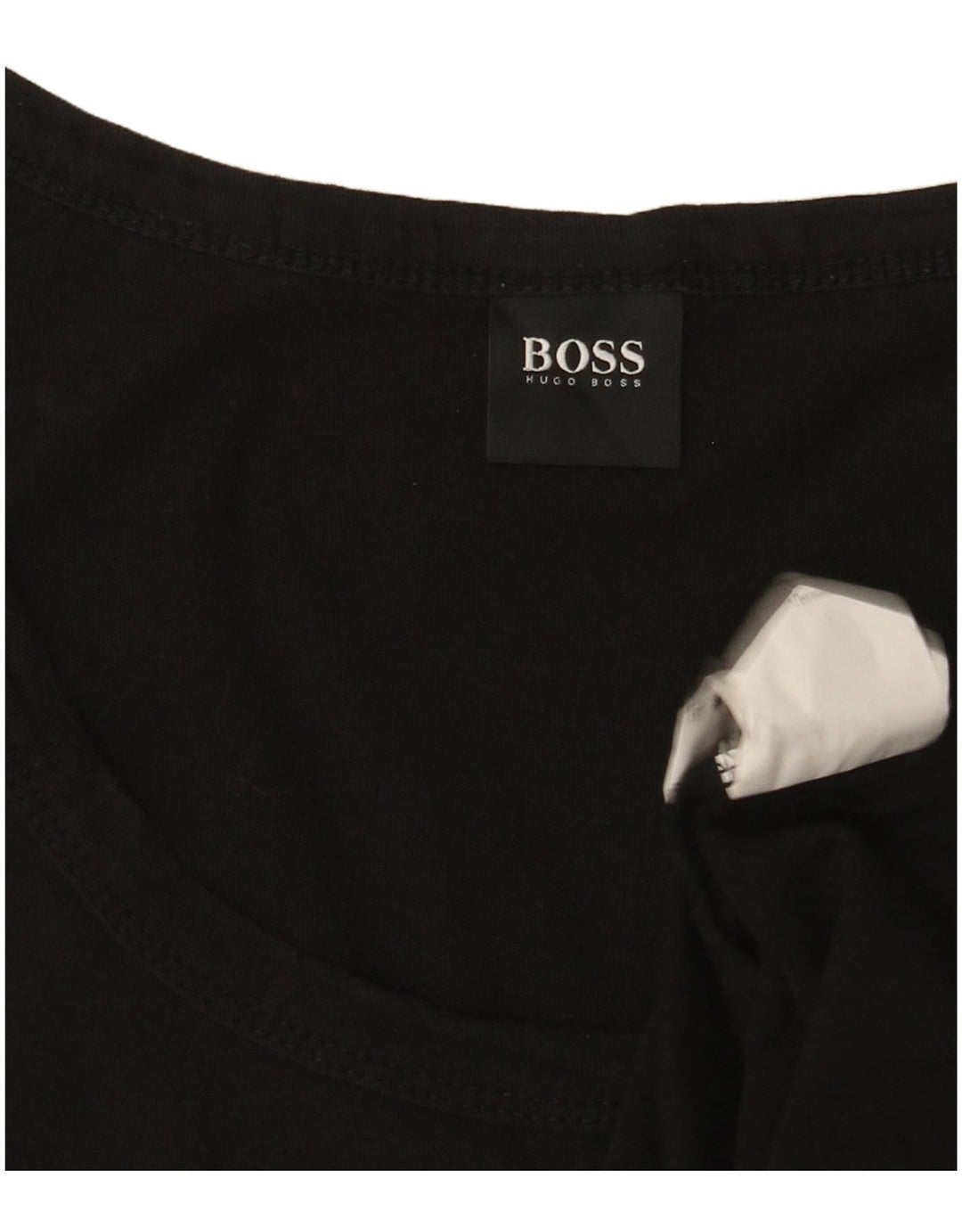 Męska kamizelka z grafiką Hugo Boss, duża, czarna, bawełniana