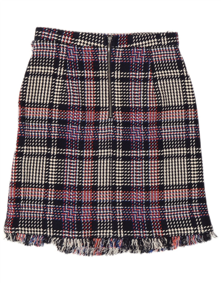 Marks & Spencer Damska prosta spódnica UK 8 Small W28 w wielobarwną kratkę