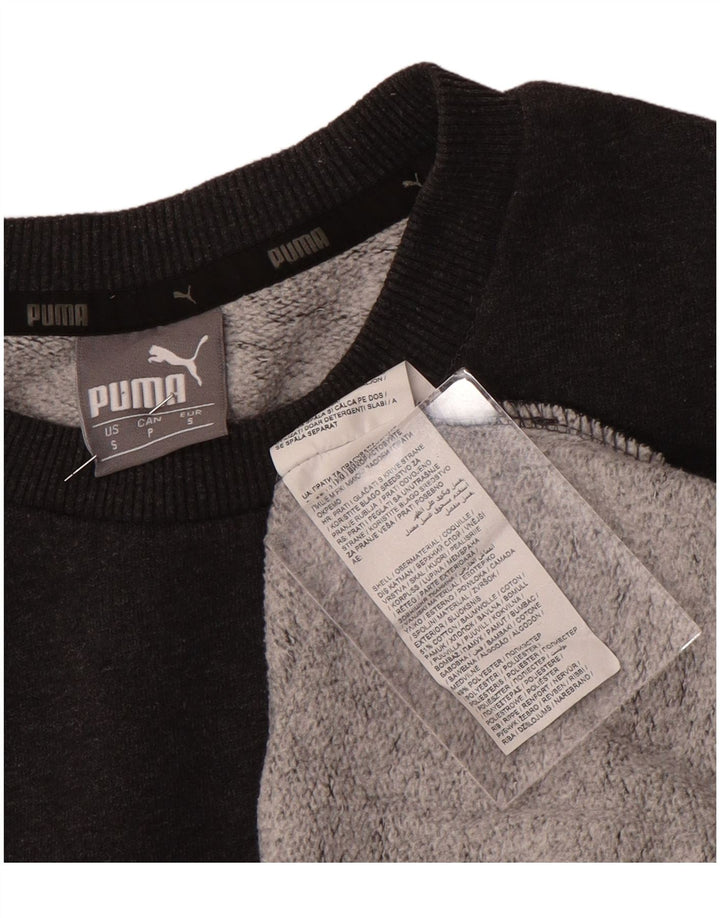 Męska bluza Puma Sweter, mała, szara, bawełniana