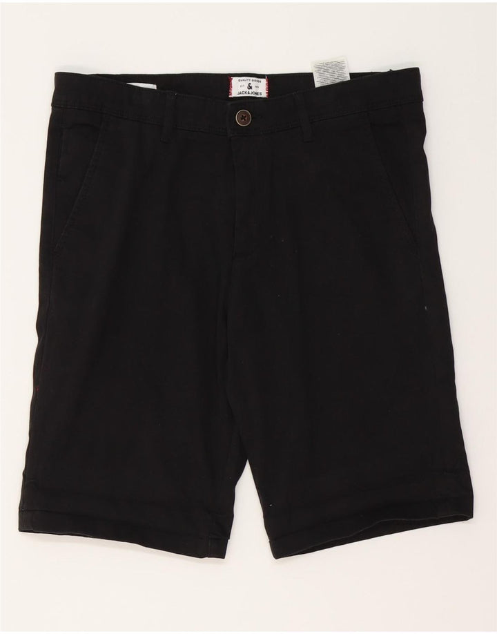 Męskie spodenki chino Jack & Jones, małe W29, czarne, bawełniane
