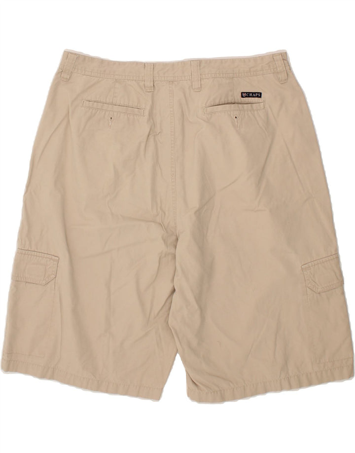 CHAPS Mens Cargo Shorts W40 XL Beige Cotton Vintage Chaps and Second-Hand Chaps from Messina Hembry 