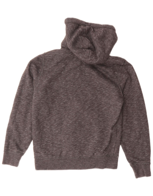 Męski sweter z kapturem i zamkiem błyskawicznym z grafiką Hollister XS, szara, bawełniana w plamki