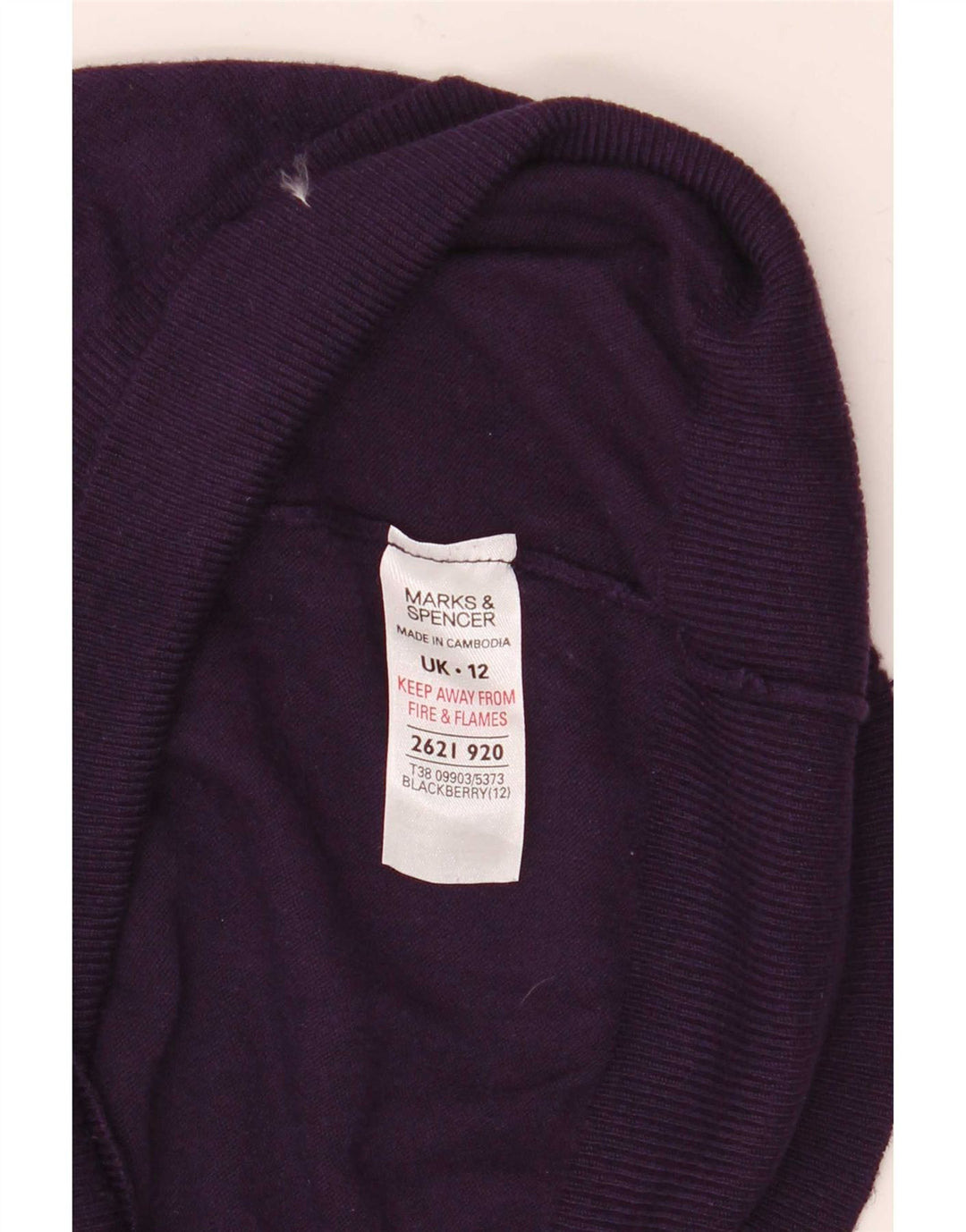 Marks & Spencer Damski sweter z golfem UK 12, średni fiolet, wiskoza