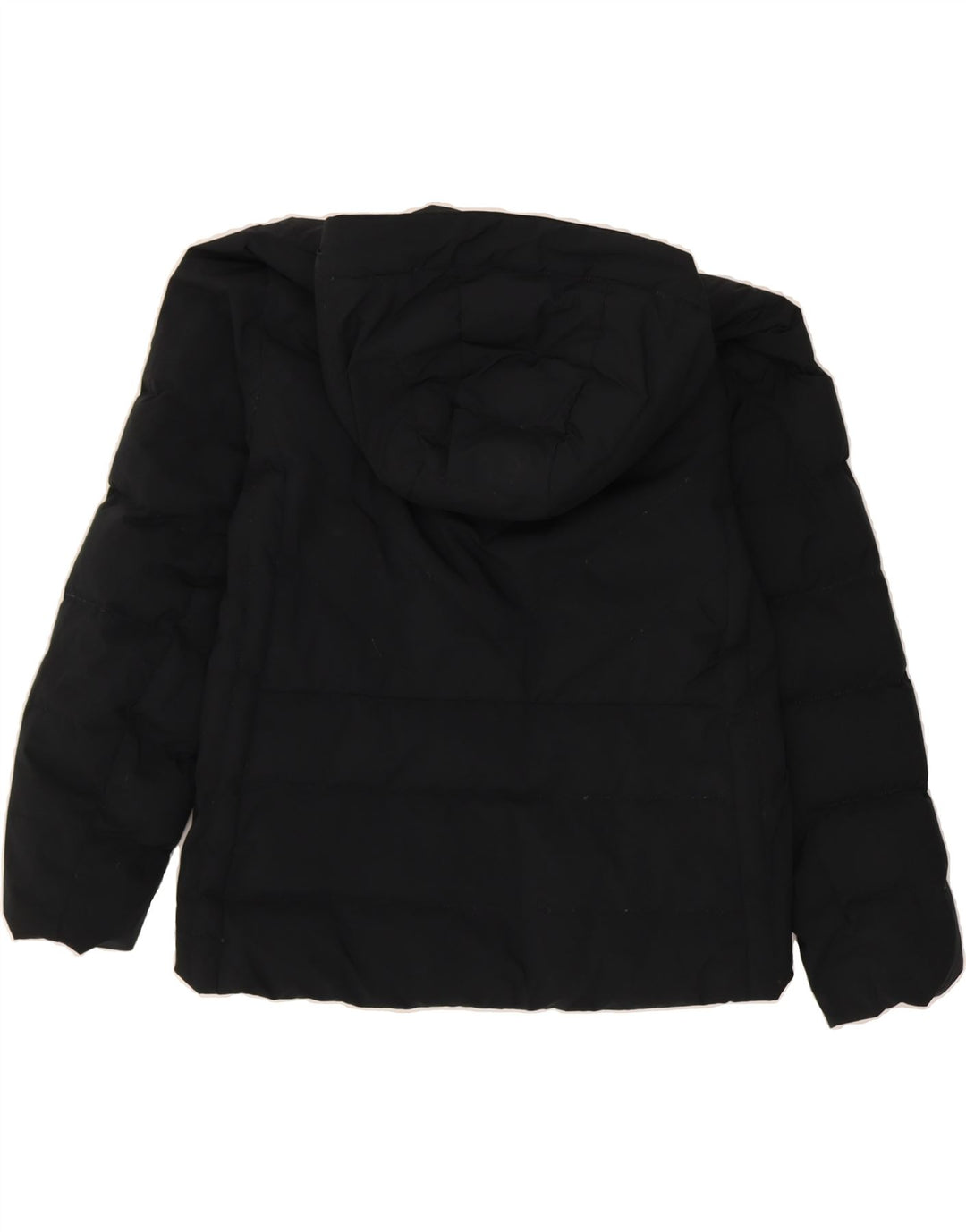 ABERCROMBIE & FITCH Womens Hooded Padded Jacket UK 14 Medium Black Vintage Abercrombie & Fitch and Second-Hand Abercrombie & Fitch from Messina Hembry 