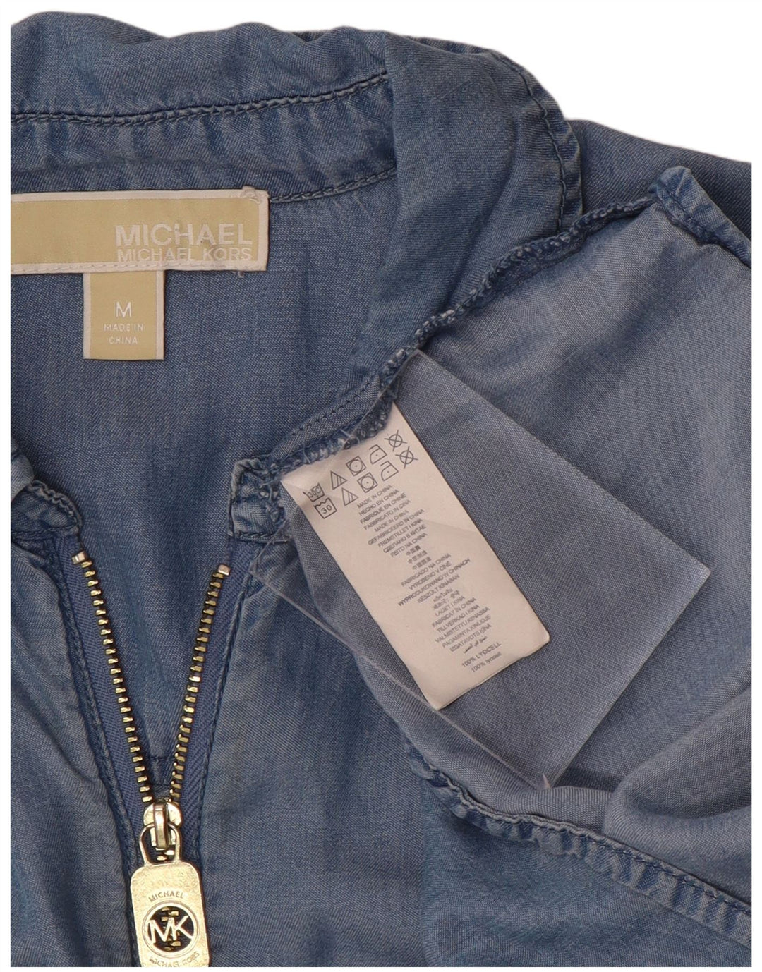 Damska koszula dżinsowa Michael Kors UK 14 Medium Blue Lyocell