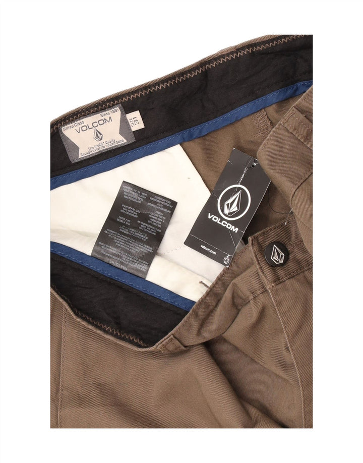 Męskie spodenki chino Volcom W31 Średni brązowy bawełniany