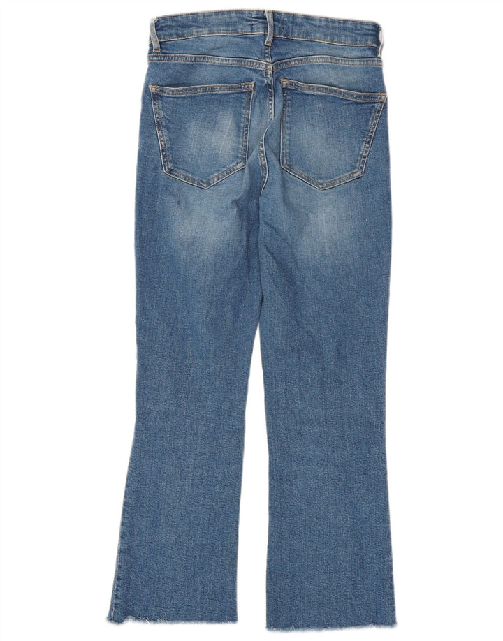 Dżinsy damskie Zara Crop Bootcut EU 38 Small W28 L26 Niebieskie
